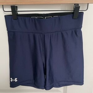 Under Armour Women's Navy Blue Performance Bike Shorts